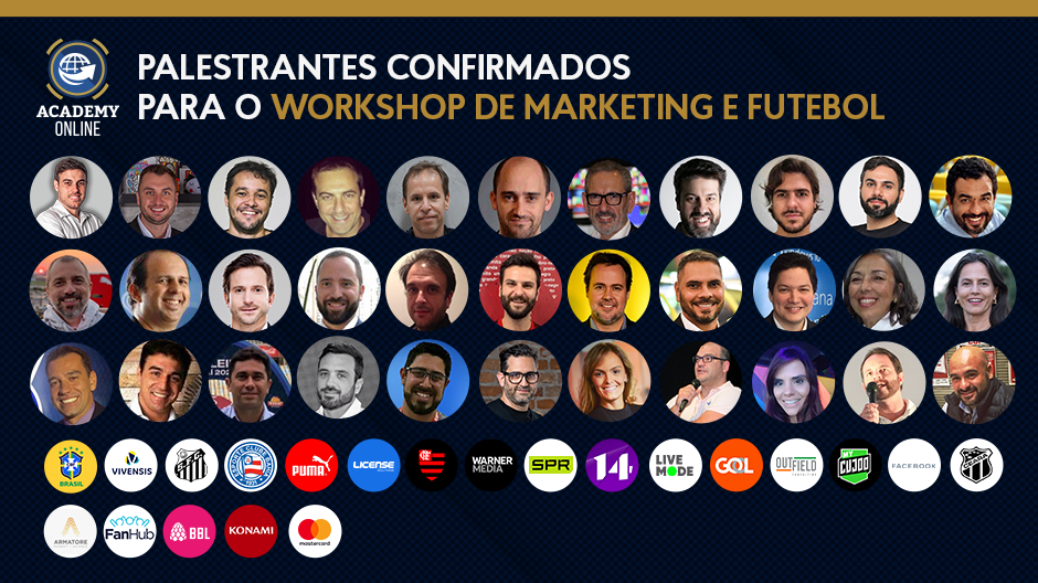 Palestrantes confirmados para o Workshop de Marketing e Futebol